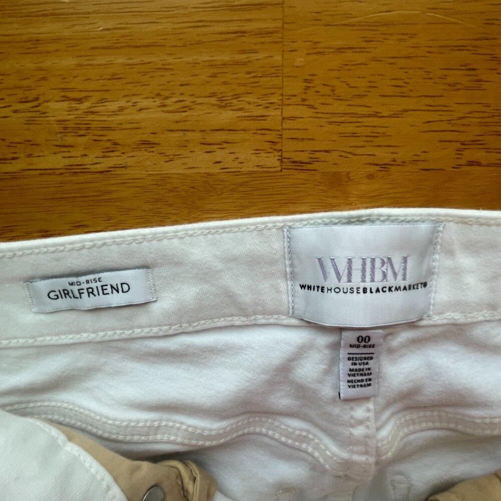 WHBM Womens White Jean 00 - Picture 6 of 9
